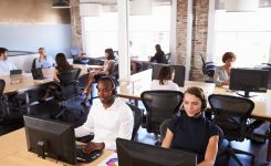Cloud call center solutions are seeing increased adoption.